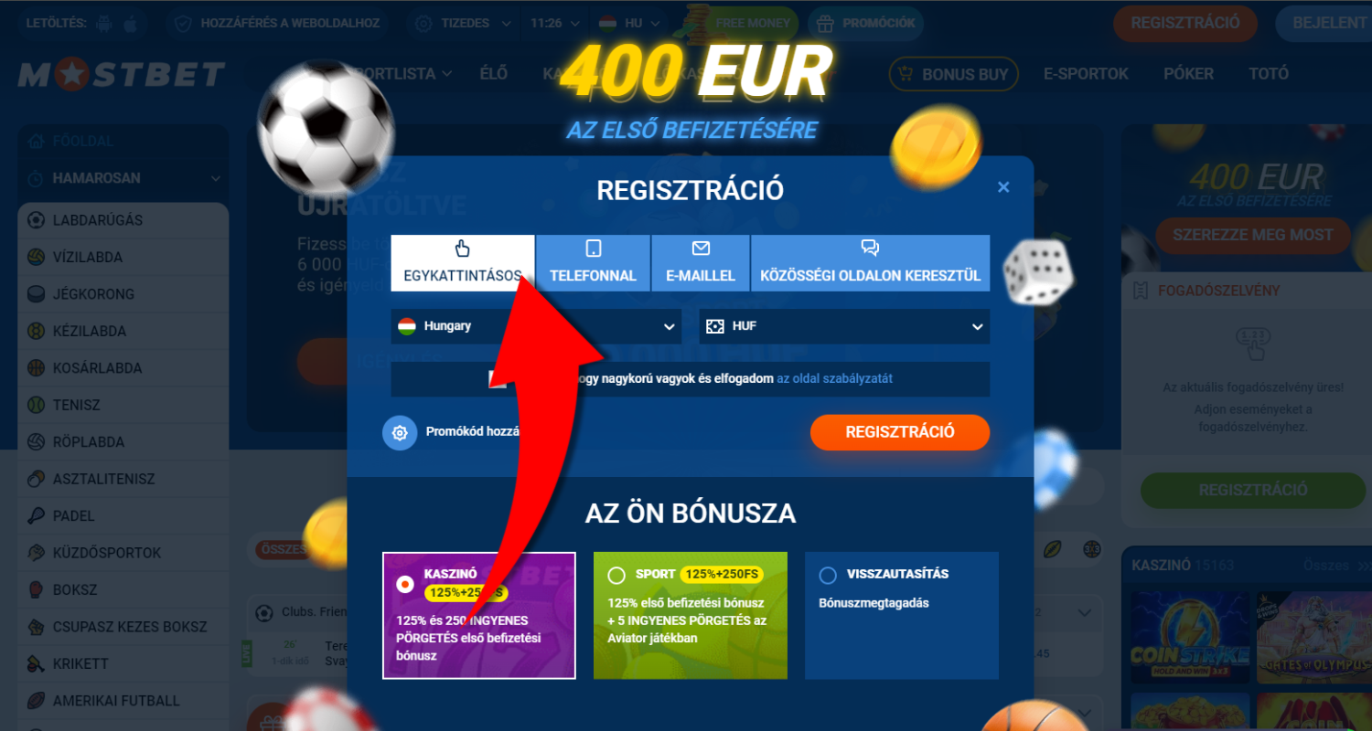 mostbet regisztracio 3