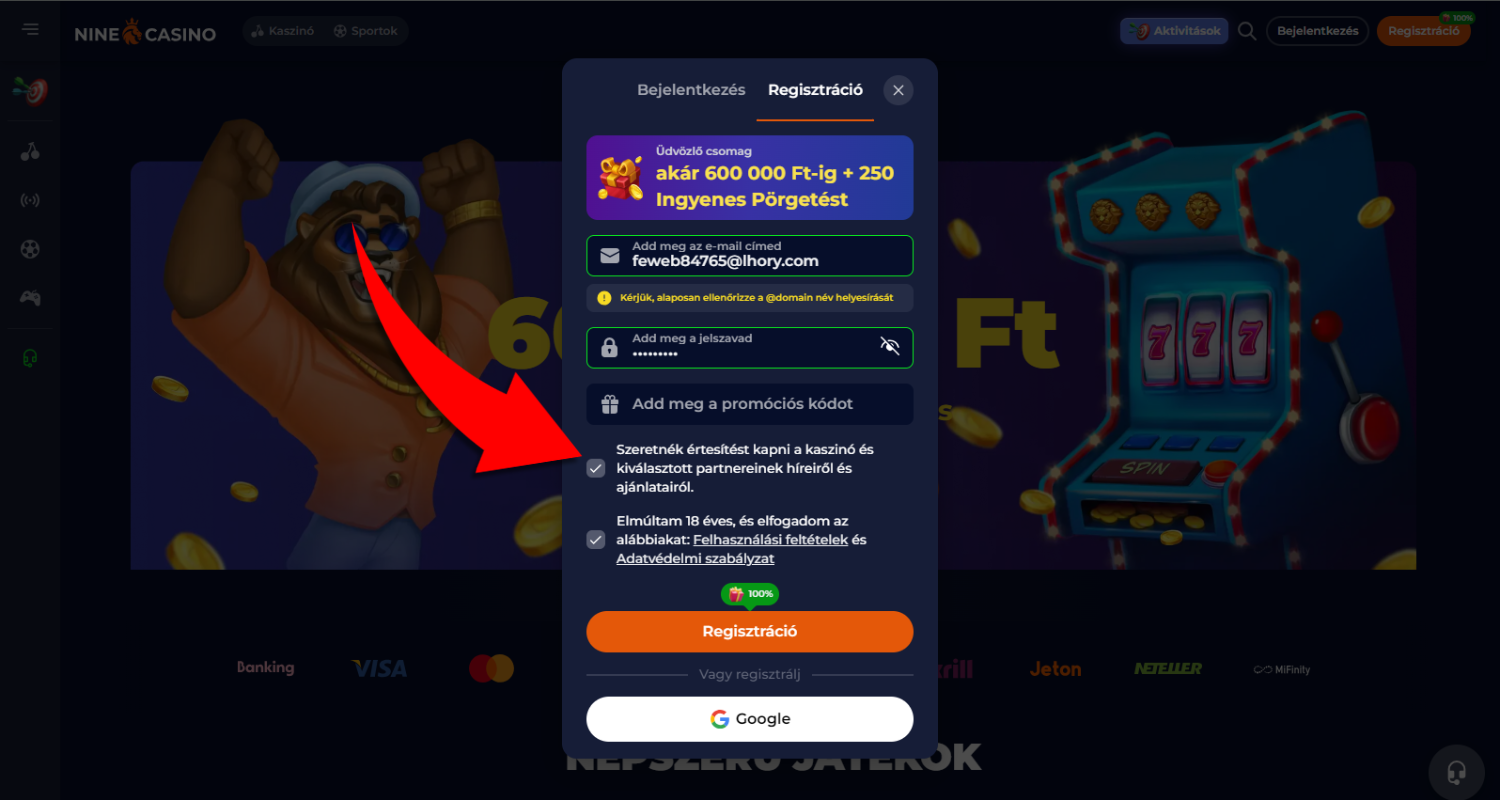 ninecasino regisztracio 5