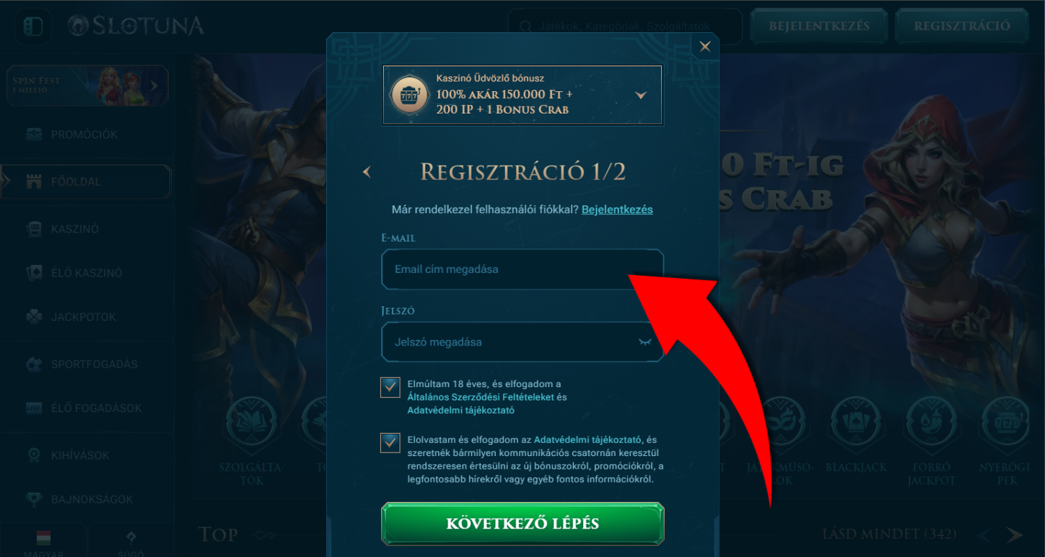 slotuna regisztracio 3