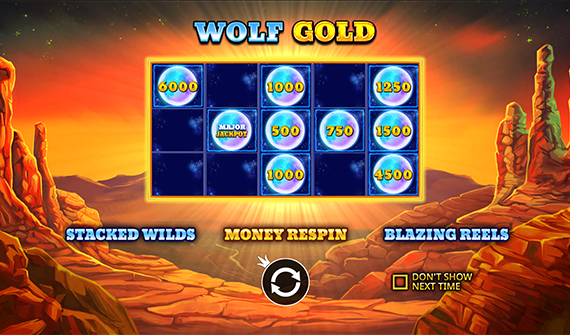 wolf-gold-start-screen