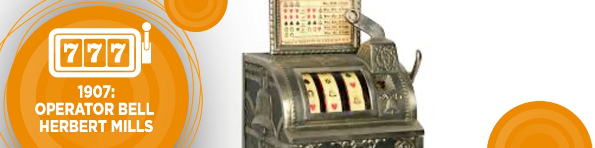 Slot machine 1907 Herbert Mills Slot machine 1907 Herbert Mills