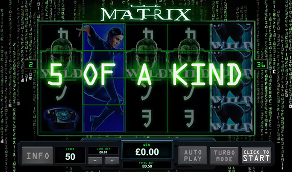 The Matrix Slot 5 Of A Kind The Matrix Slot Big Win