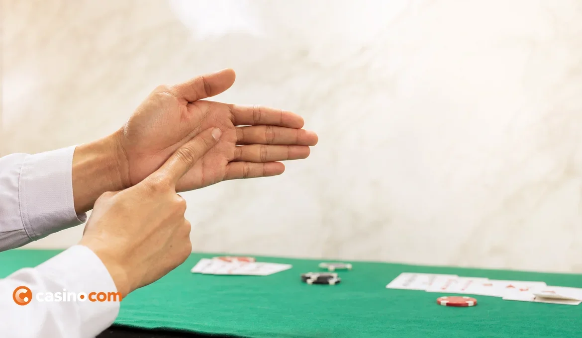Guide to Blackjack Hand Signals