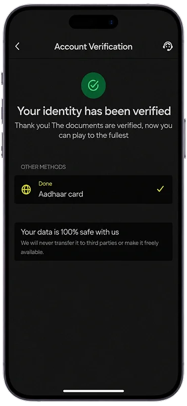 Parimatch Casino - Account Verification - E. Account Verified Successfully Parimatch Casino - Account Verification - E. Account Verified Successfully