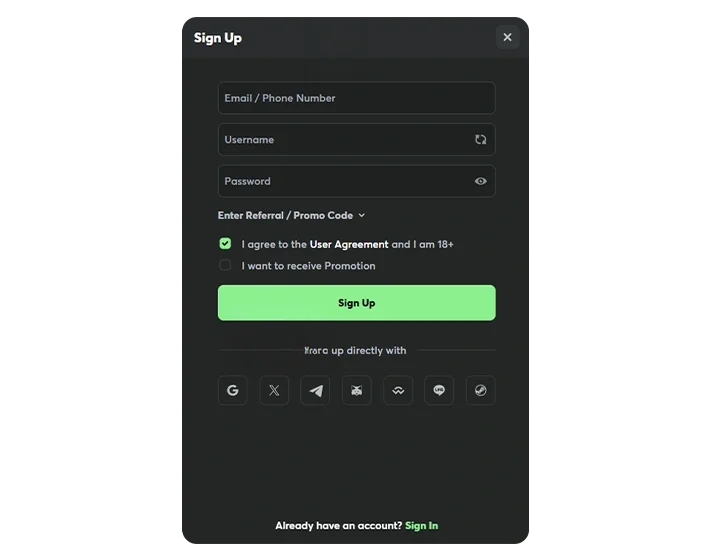 Sign up Form