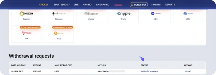 Mostbet Casino - Withdraw - 4. Waiting for Processing Mostbet Casino - Withdraw - 4. Waiting for Processing