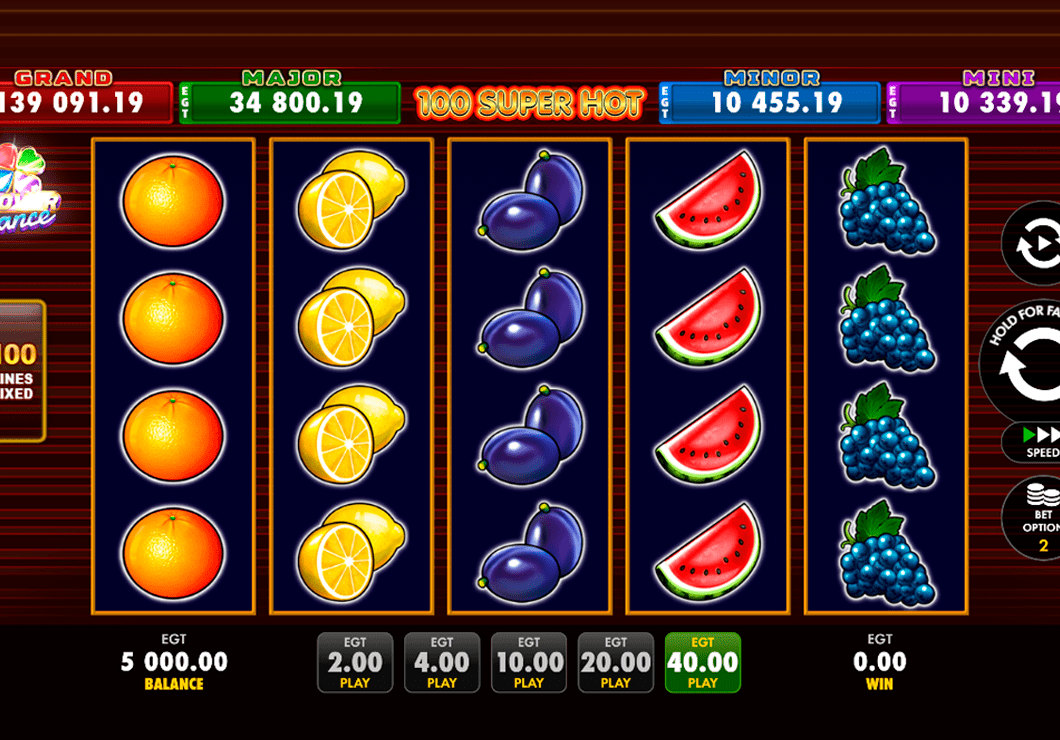 100 Super Hot slot demo