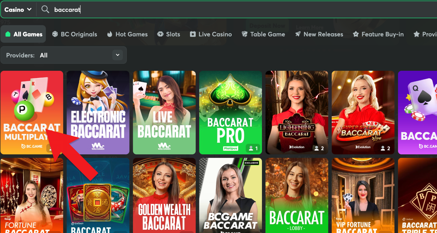 Raskite Baccarat lošimo automatą Lietuvos kazino svetainėje