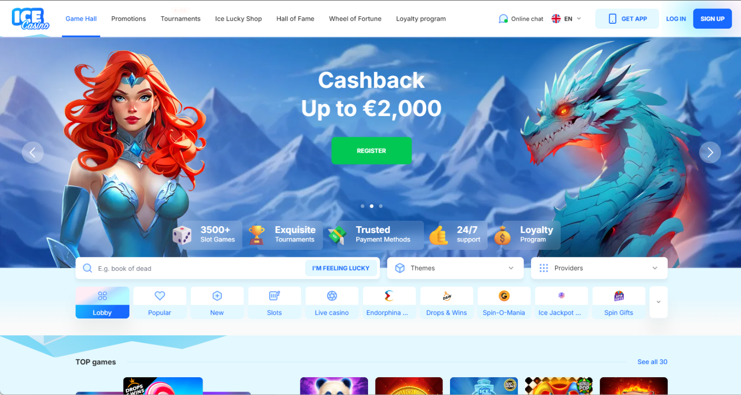 Apsilankykite oficialioje IceCasino svetainėje