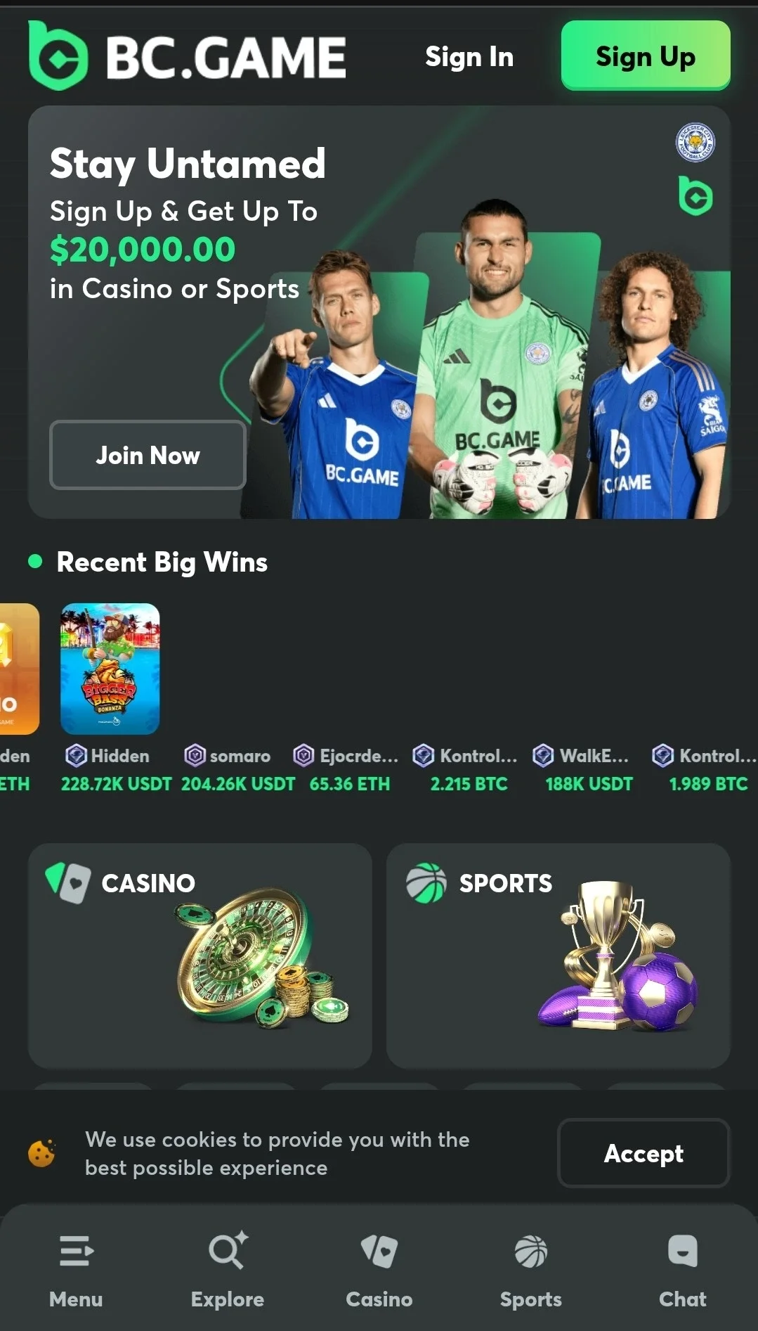 BC Game Casino Sign-Up Process