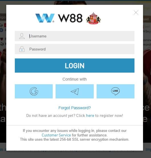 w88 login