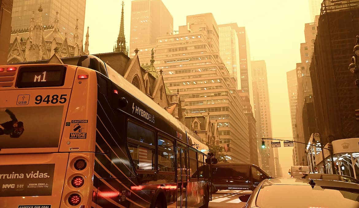 Smoke From Wildfires Could Impact Sunday’s World Cup Final Photo by Metropolitan Transportation Authority, CC BY 2.0, via Wikimedia Commons