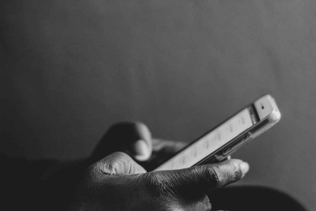 Someone Using a Smartphone