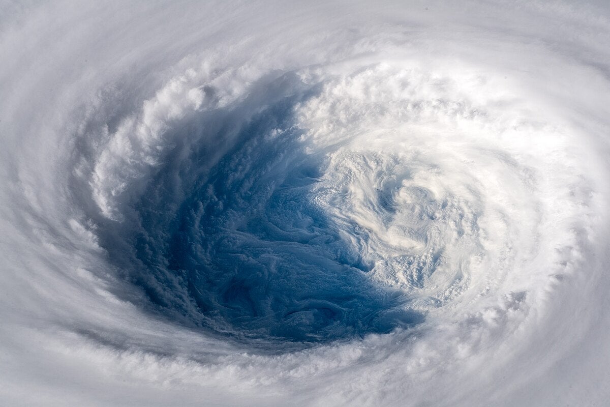 Aerial View of Super Typhoon Trami