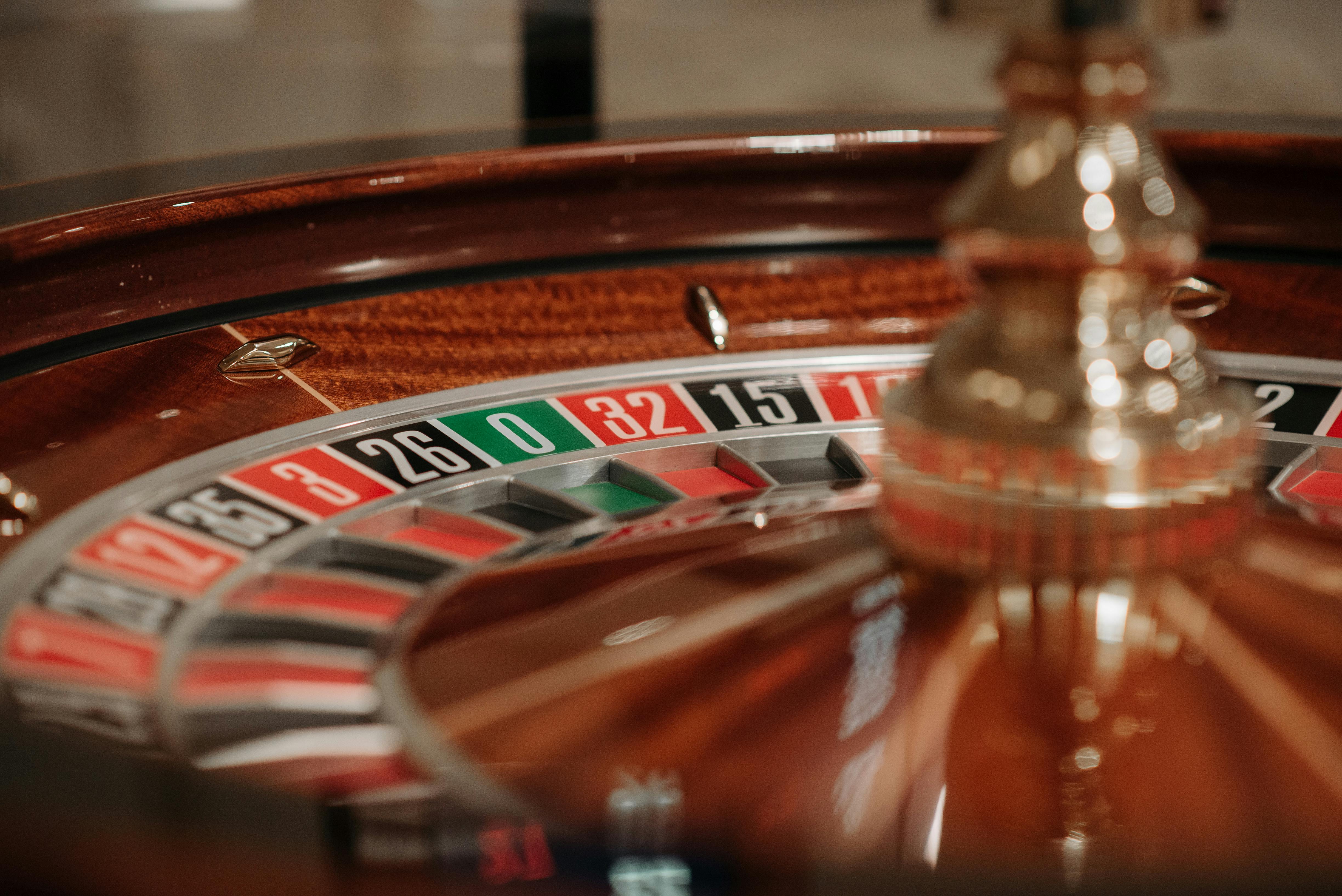 A Closeup of a Roulette Wheel