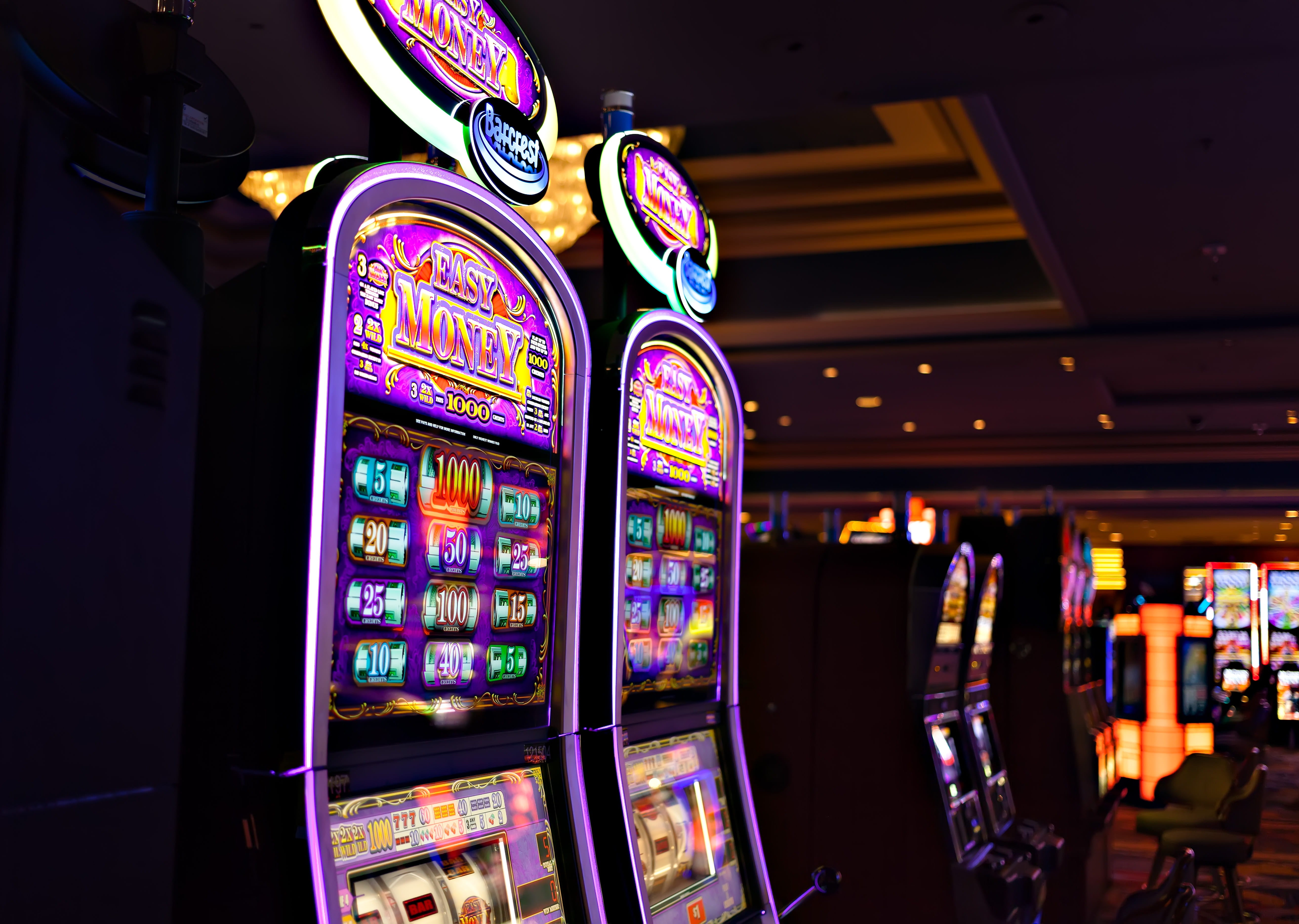 Slot machines in a Casino