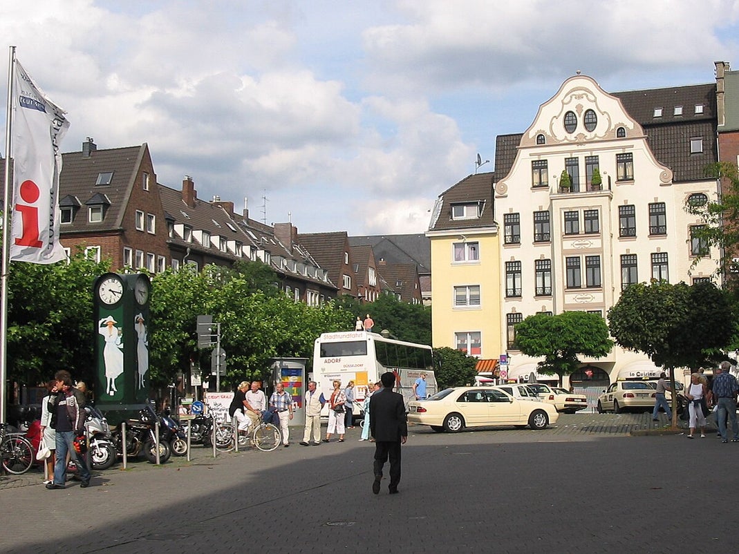 A street in Düsseldorf inner city, Germany