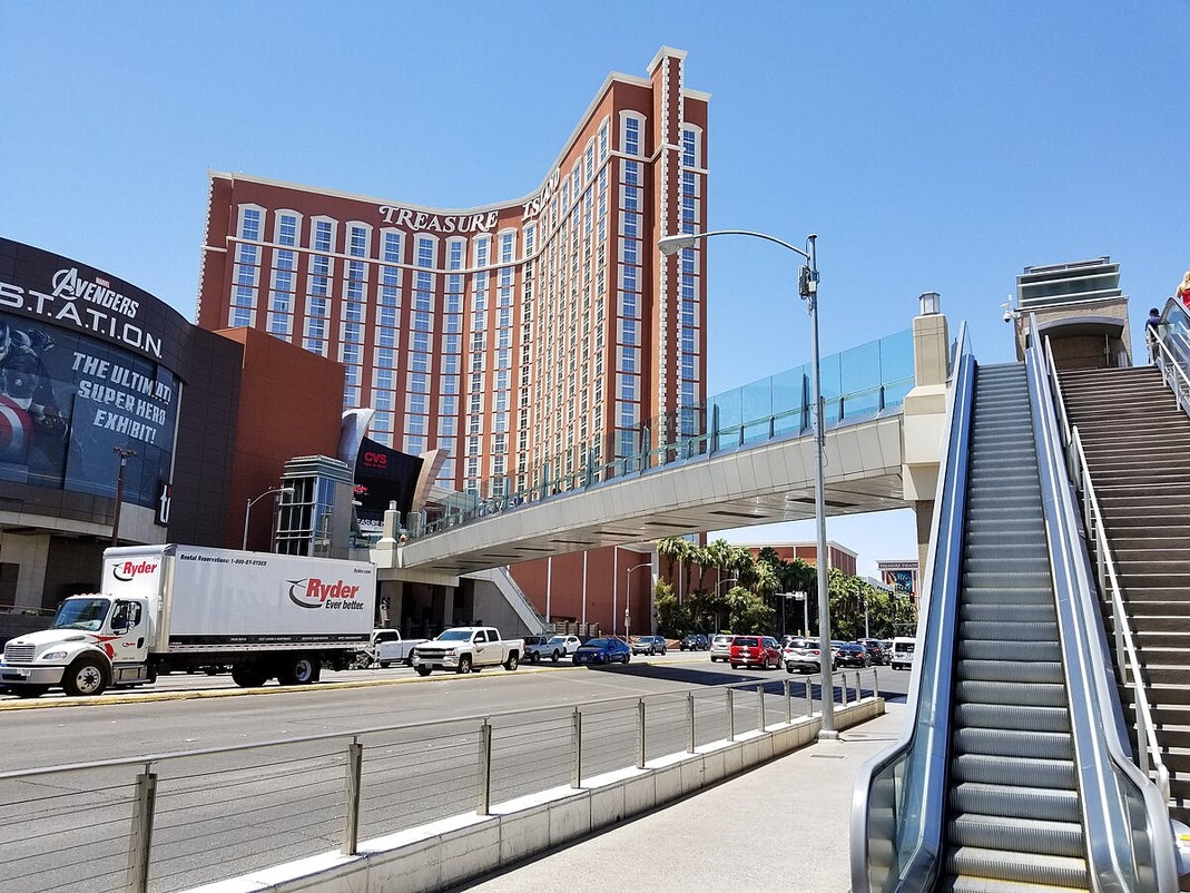 A Pedestrian Bridge in Las Vegas