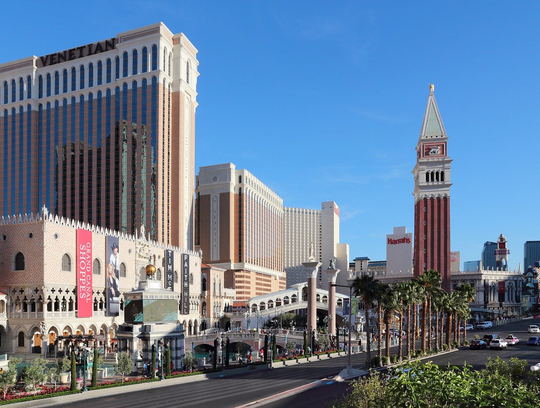 The Venetian Resort Partners with F1 Las Vegas Grand Prix Exterior view of The Venetian Resort Las Vegas along the Las Vegas Strip