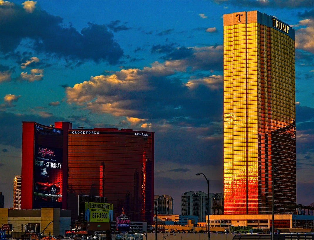 Resorts World Las Vegas Behind Trump International Hotel Las Vegas