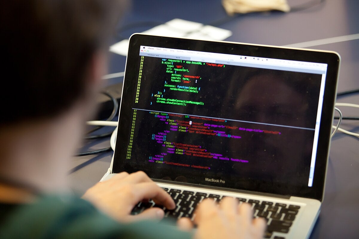 Someone Typing on a Computer