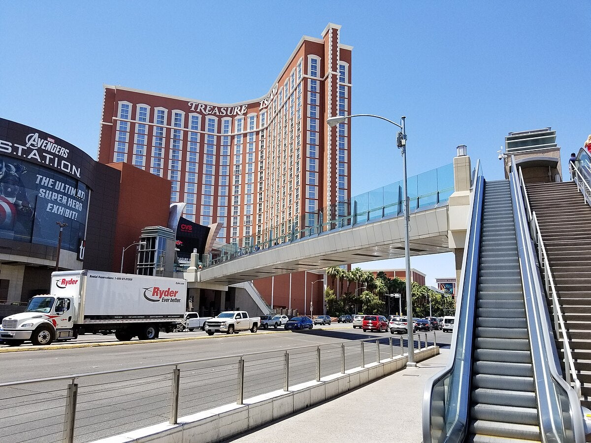 A Pedestrian Bridge in Las Vegas