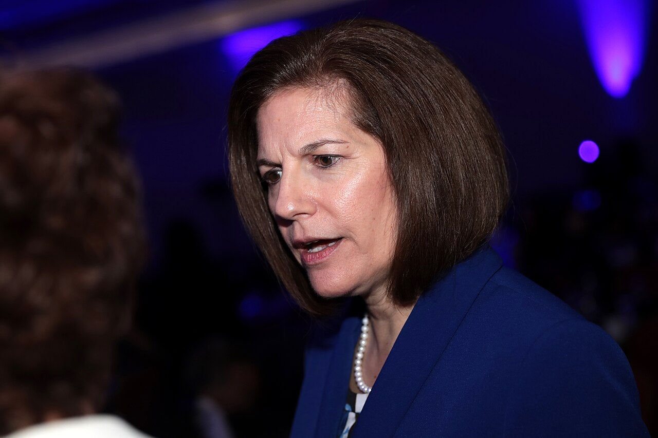 U.S. Senator Catherine Cortez Masto speaking with attendees at the Clark County Democratic Party’s 2020 Kick Off to Caucus Gala in Las Vegas, Nevada