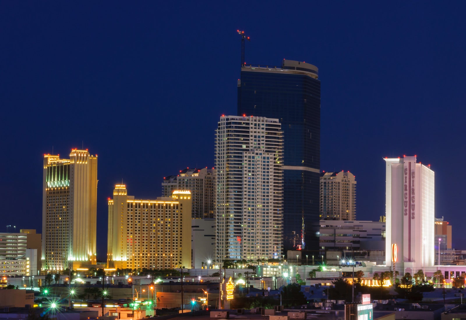 Fontainebleau Las Vegas Launches Experience Collection Fontainebleau Las Vegas tower rising above the Strip skyline at night