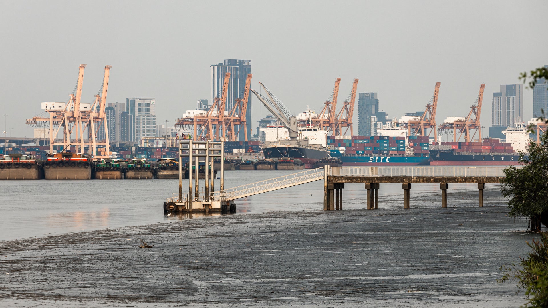 The Bangkok Port in Khlong Toei District, Bangkok