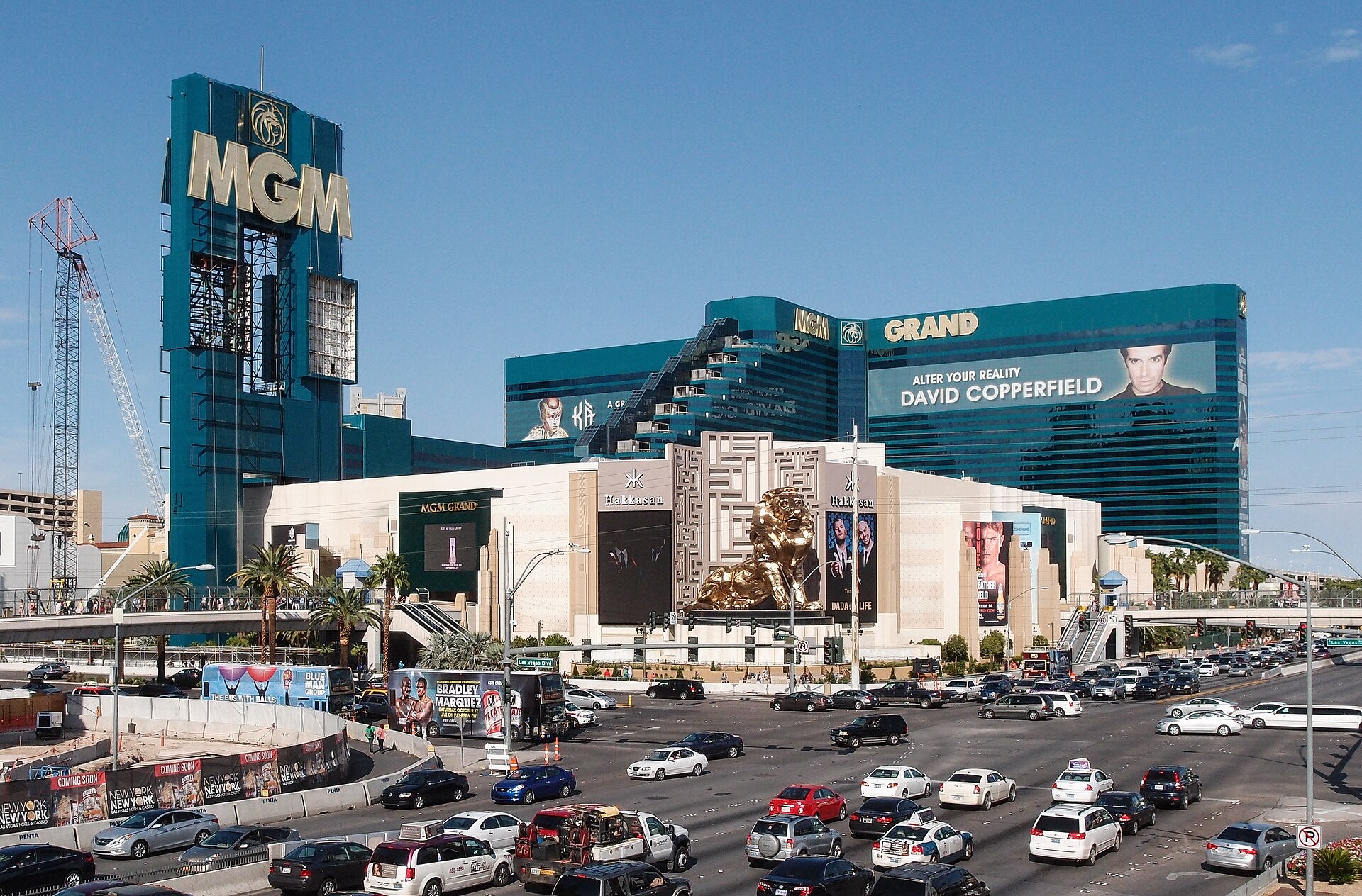 MGM Grand exterior on the Las Vegas Strip during the day