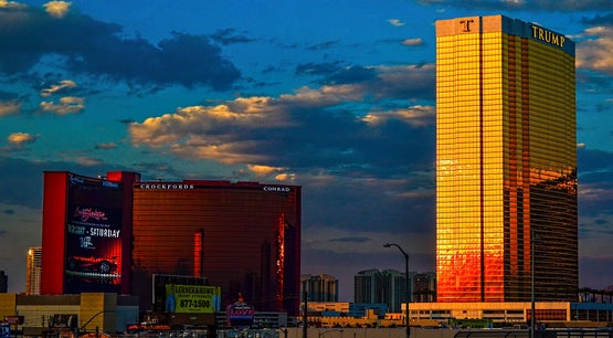 Resorts World Las Vegas Behind Trump International Hotel Las Vegas