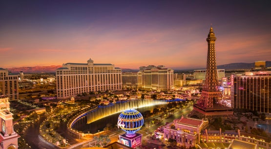 Las Vegas Illuminated at Dusk . Free Stock Photo Las Vegas skyline