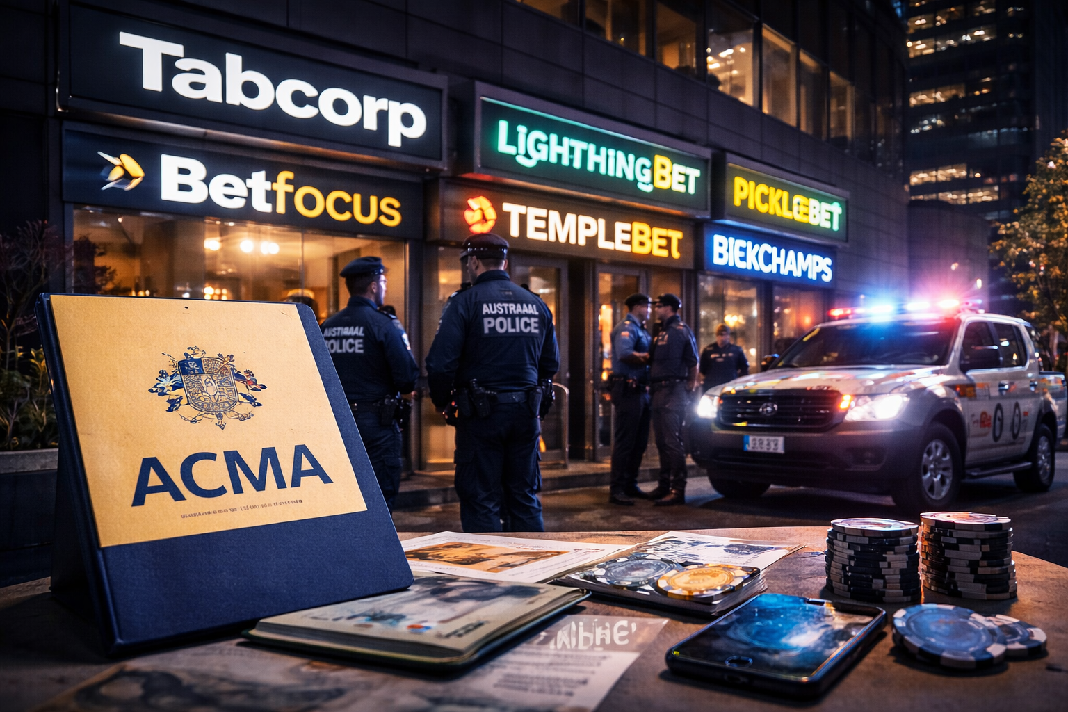 ACMA fines 6 bookies