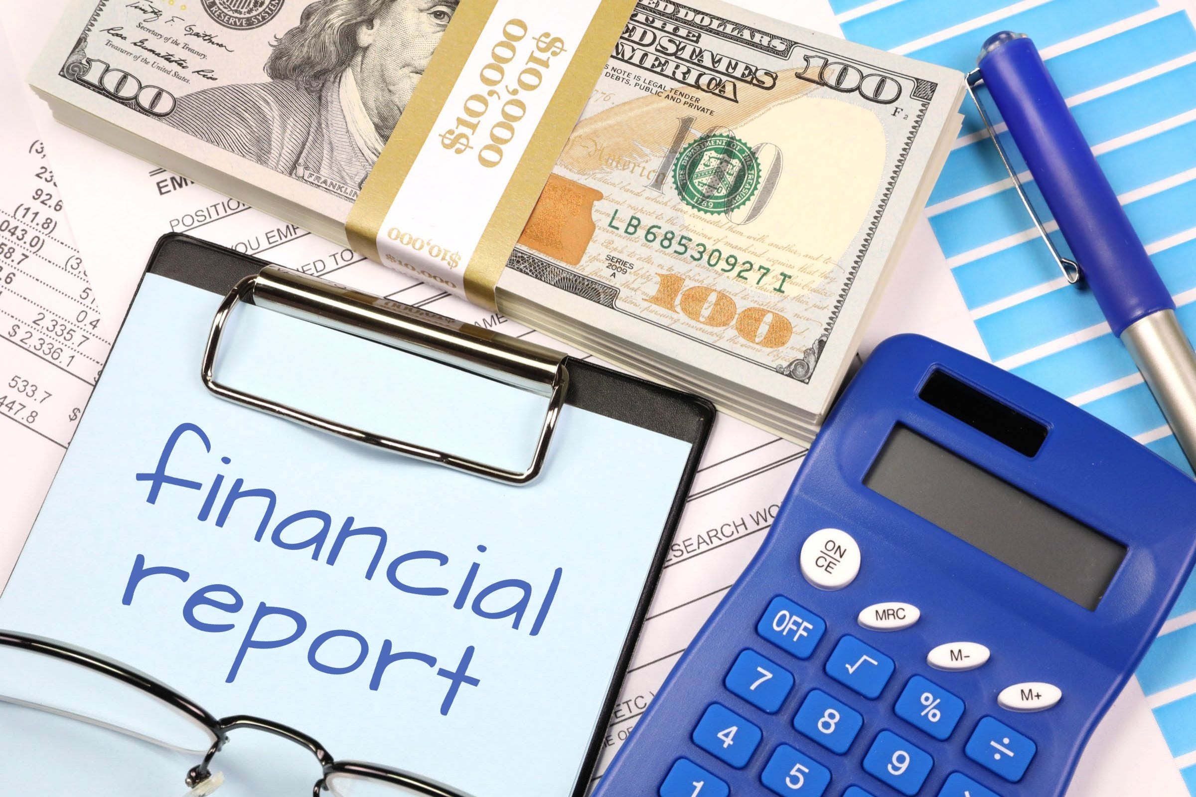 Boyd Gaming Q2 2026 Results Beat Wall Street Estimates Financial report clipboard with calculator, cash, and charts representing Boyd Gaming Q2 2026 earnings