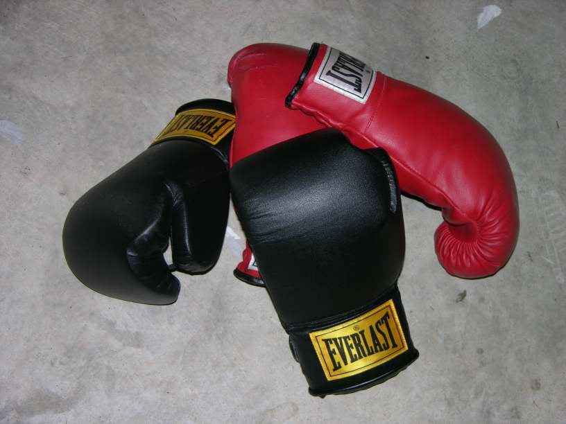 Iron Mike Legacy: Mike Tyson Experience Opens in Vegas Red and black Everlast boxing gloves, symbolizing the sport behind the new Iron Mike Legacy attraction at Flamingo Las Vegas