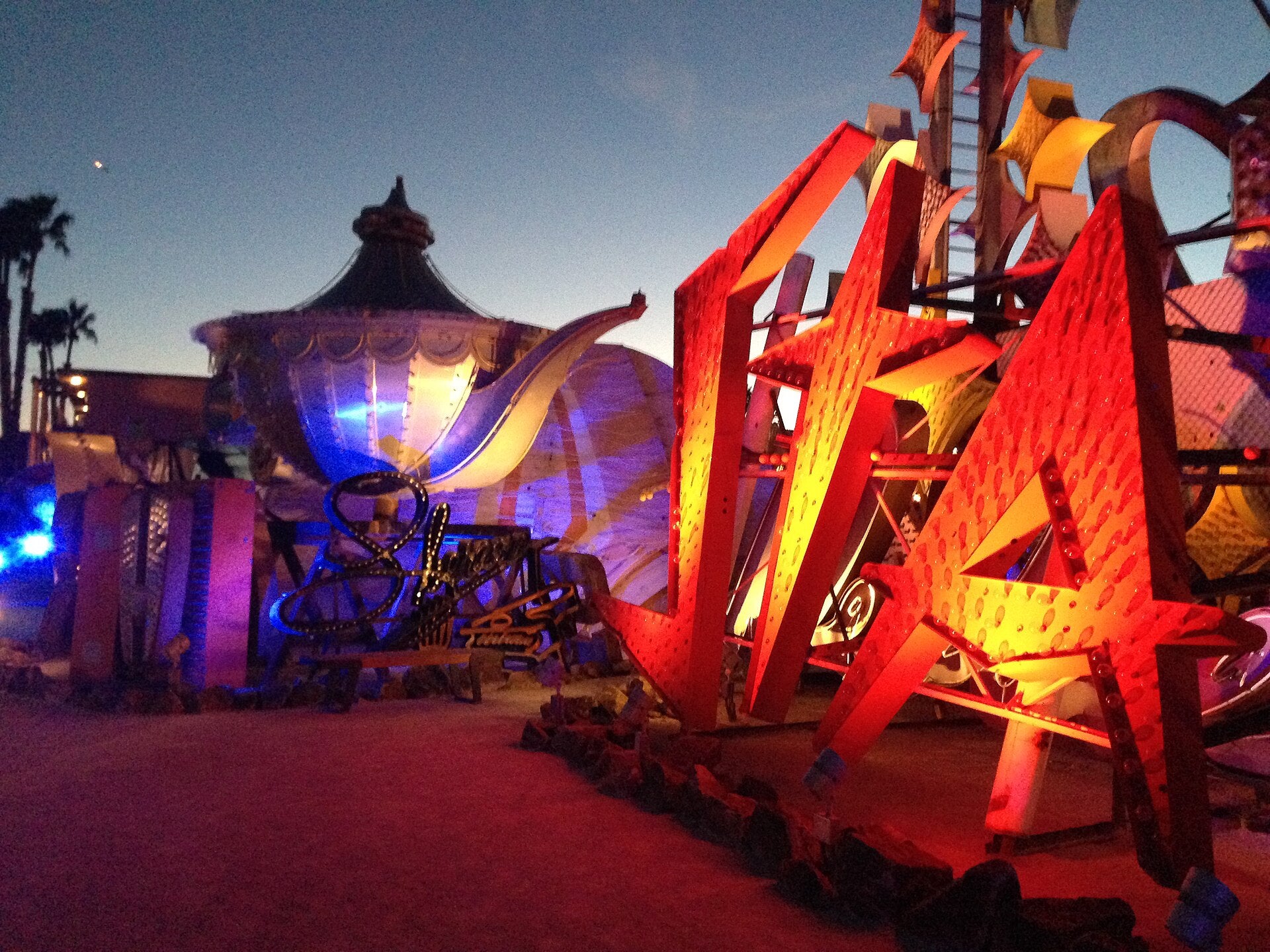 Steve Wynn Las Vegas Return: Neon Museum Event Oct. 22 Illuminated vintage neon signs on display at the Neon Museum in Las Vegas