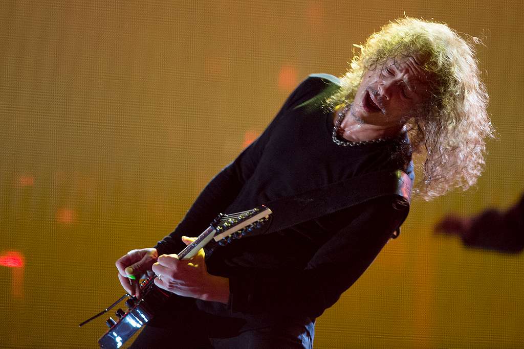 Metallica Sphere Residency: Rare Songs and Setlist Changes Metallica lead guitarist Kirk Hammett plays a guitar solo on stage during The Concert for Valor in Washington, D.C., in 2014