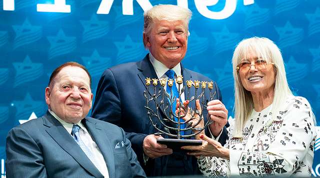 Miriam Adelson and Donald Trump
