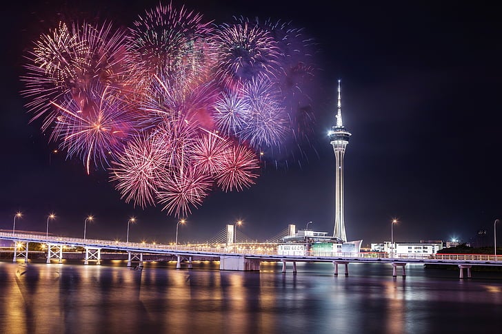 Fireworks in Macau