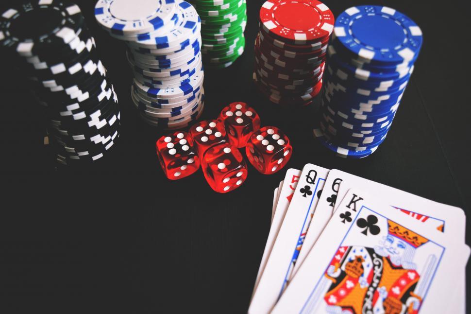 Poker Cards, Chips, and Dice