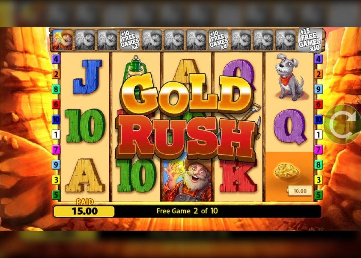 Gold Strike Bonanza Fortune Play Background