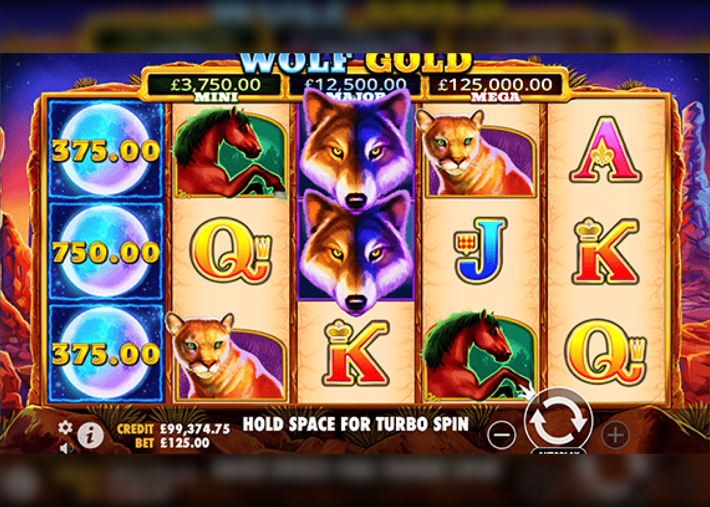 Wolf Gold Background