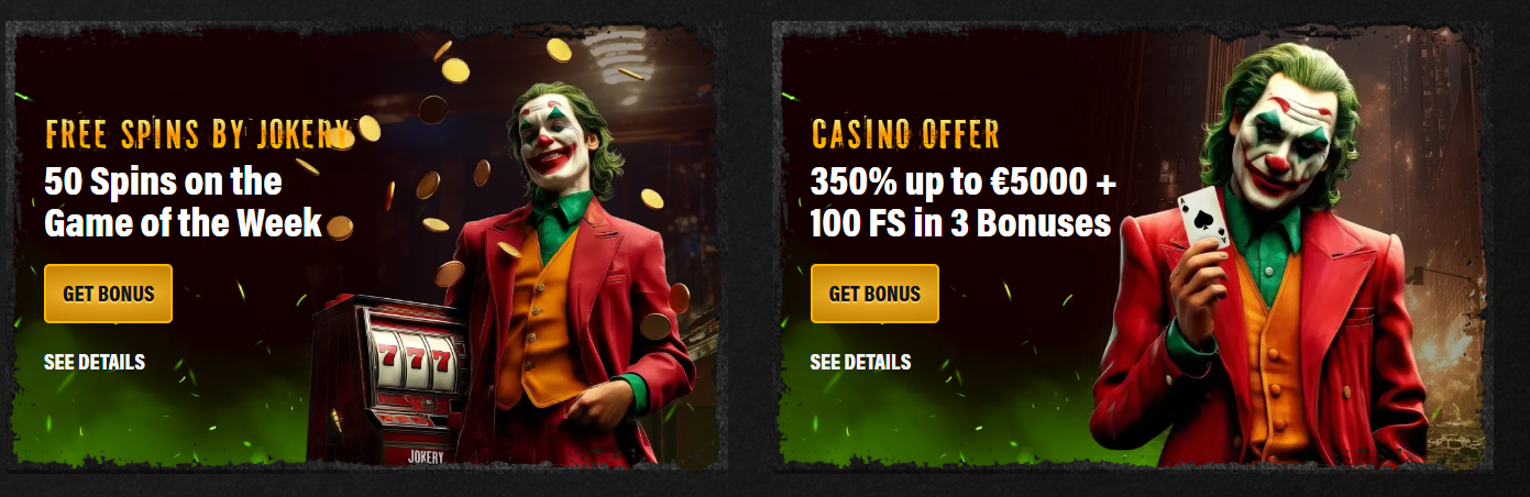 Jokery Casino Bonuses