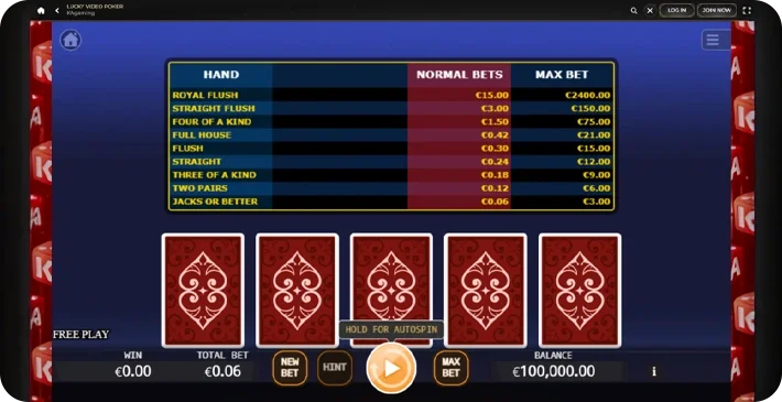 lucky-video-poker-screenshot