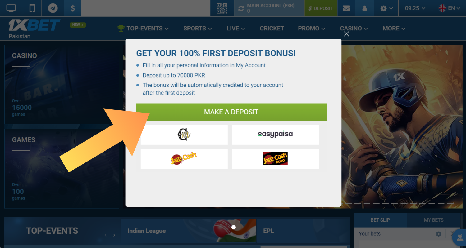 1xbet registracion step 5