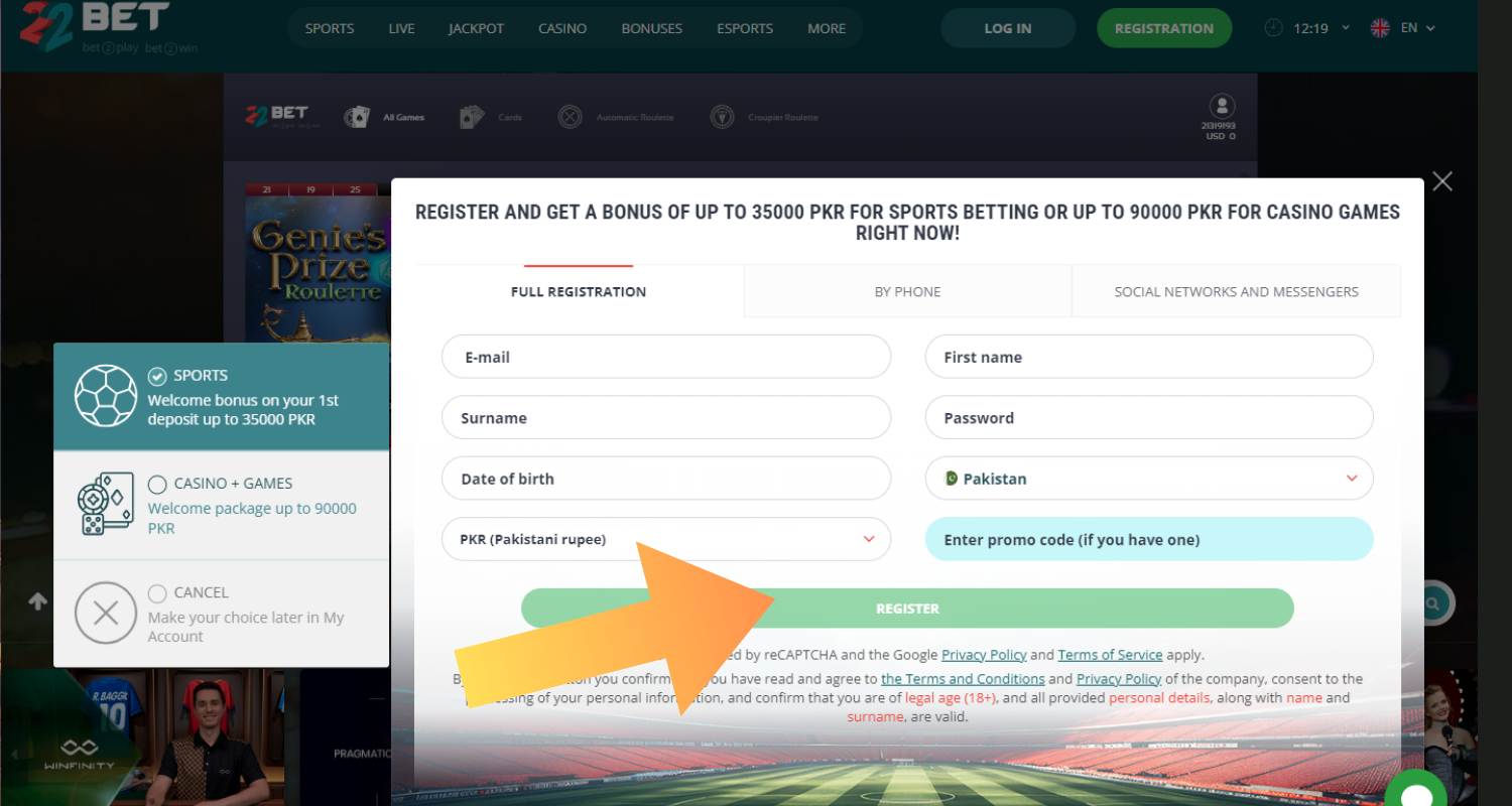 live casino how to start playing 1