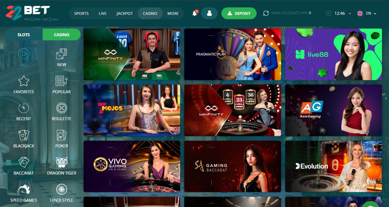 live casino how to start playing 5