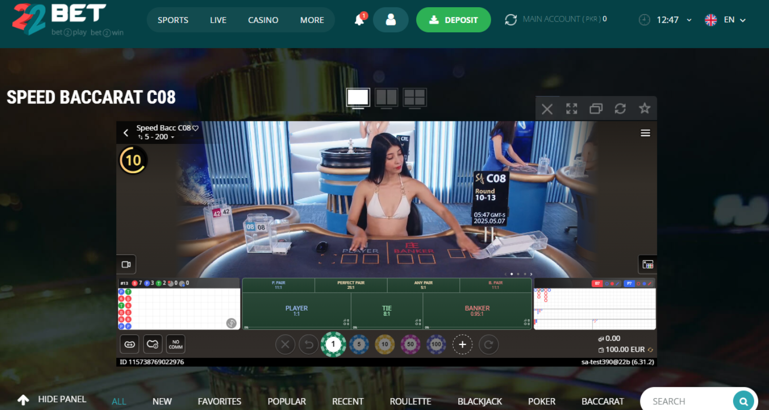 live casino how to start playing 6