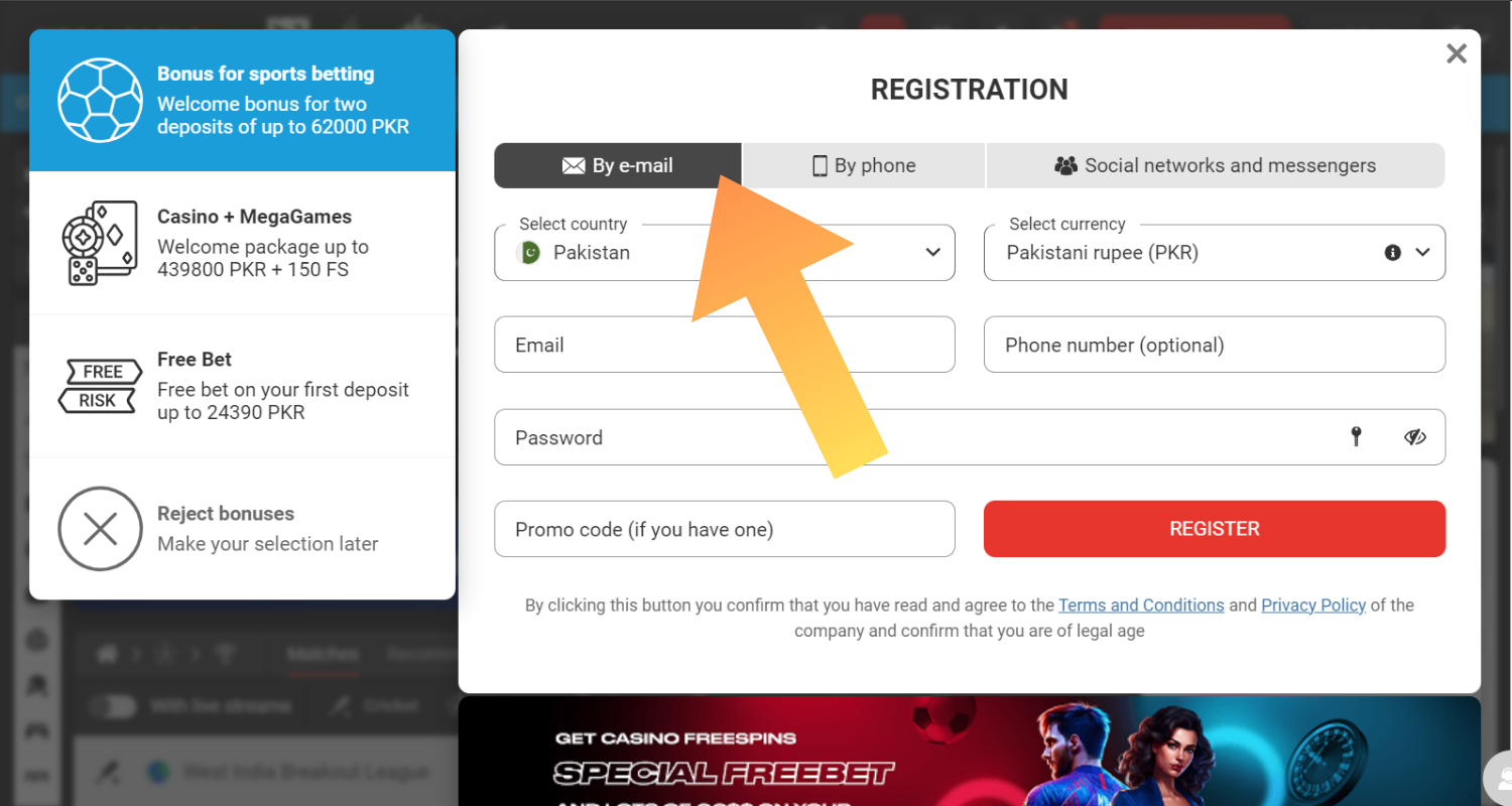 megapari registracion step 3