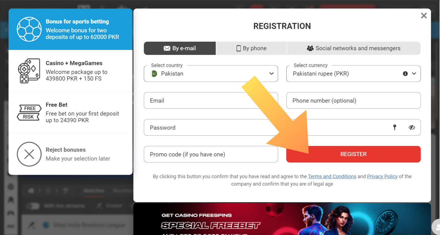 megapari registracion step 7